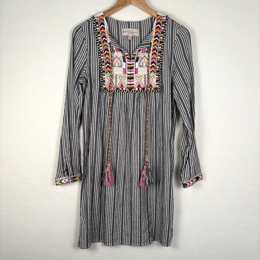 Philosophy Boho Dress Size Small Embroidered Bohemian Dress For Summer Vacation‎